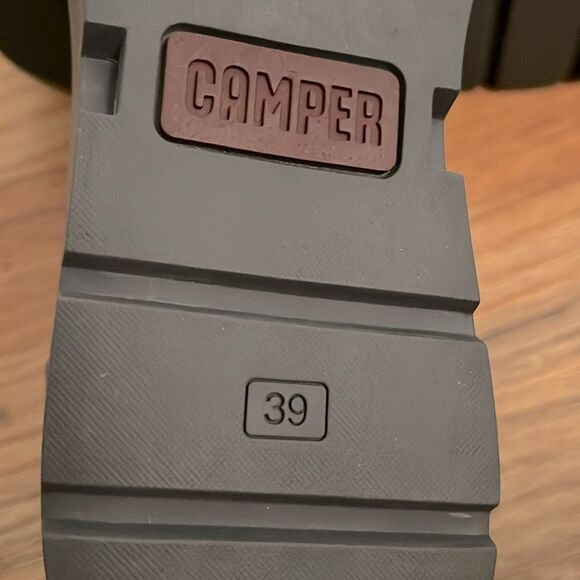 Camper platform Vintar Gray Nubuck Leather lace up brogues size 39/ US 39 - Picture 12 of 12